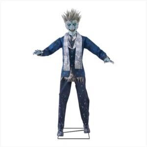 6 ft Animated LED Jack Frost Christmas Animatronic Prop