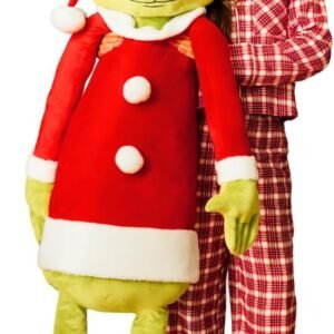 Franco Dr. Seuss The Grinch Holiday & Christmas Bedding Super Soft Life Size Plush 60 Inch Large Oversized Cuddle Pillow Buddy,(Officially Licensed Product) Collectibles