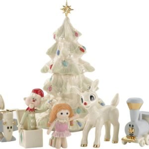 Lenox 804662 Rudolph The Red-Nosed Reindeer & The Misfit Toys 6-Piece Figurine Set, Christmas & Holiday Decor