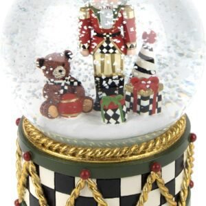 MACKENZIE-CHILDS Snow Globe, Christmas Decor for Living Room, Nutcracker